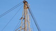 Lifting construction crane. construction site 