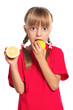Little girl with lemon