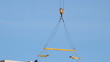 Lifting construction crane. construction site 
