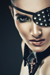 sexy woman with eye-patch