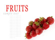 Photo: Strawberries background isolated on white Strawberries background isolated on white