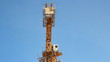 Lifting construction crane. construction site 