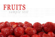 Photo: Strawberries background isolated on white Strawberries background isolated on white
