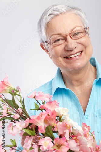 Photo: Happy granny at mother's day Happy granny at mother's day