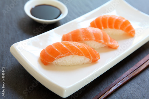 Photo: Salmon Nigiri Salmon Nigiri