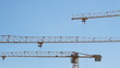 Lifting construction crane. construction site 
