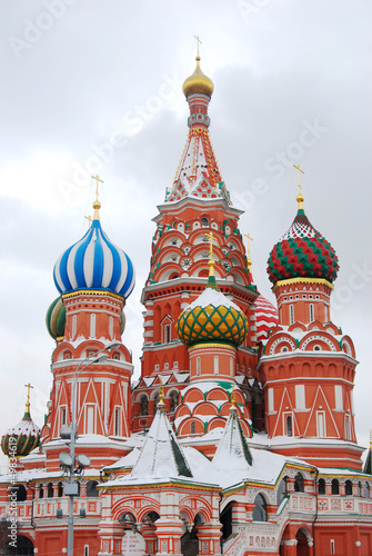 Photo: Saint Basil Cathedral in winter. Red Square, Moscow. Saint Basil Cathedral in winter. Red Square, Moscow.