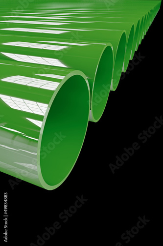 Illustration: Tubes - 3D Render Tubes - 3D Render