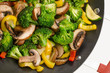 wok stir-fry with vegetables