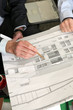 Architect debating over project details