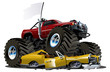 Vector Cartoon Monster Truck