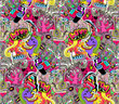 Graffiti wall art background. Seamless texture urban style