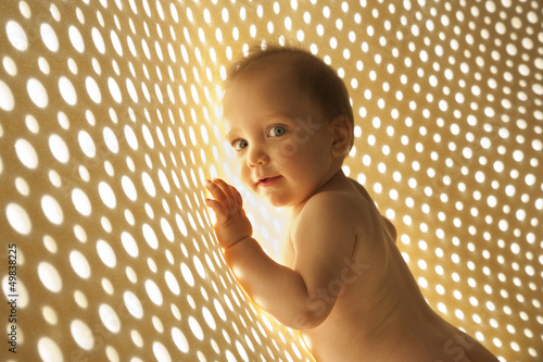 Photo: naked baby with rays of light network naked baby with rays of light network
