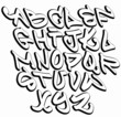Graffiti font alphabet letters. Hip hop type grafitti design
