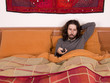 tv and bed