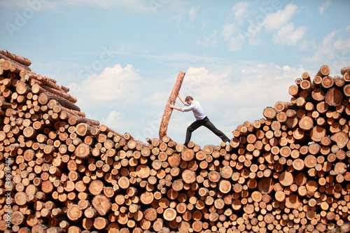 Photo: business vision -hardworking businessman business vision -hardworking businessman