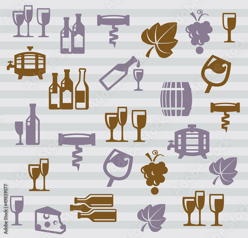 Vector: wine icon wine icon