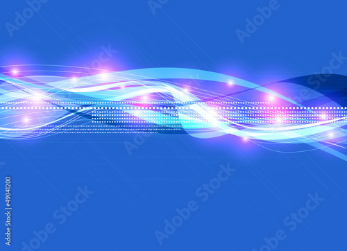 Illustration: digital waves template digital waves template