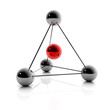 Ilustração: Netzwerk Pyramide - 3D Grafik / 3d Illustration Netzwerk Pyramide - 3D Grafik / 3d Illustration
