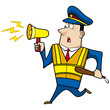 male cartoon police officer