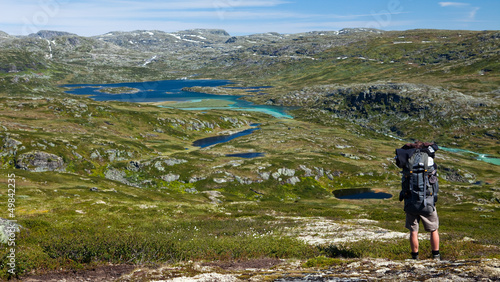 Photo: Trekking in der Hardangervidda in Norwegen Trekking in der Hardangervidda in Norwegen