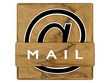 Button, Icon_MAIL @_Holzoptik - 3D