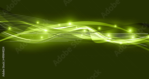 Illustration: green wave template green wave template