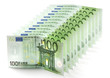 Photo: hundred-euro bills, paper money hundred-euro bills, paper money