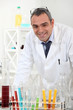 Man in chemical laboratory