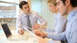 Vidéo : Group of business people meeting in office Group of business people meeting in office