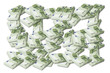 Photo: hundred-euro bills, paper money hundred-euro bills, paper money
