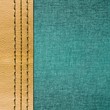 Jeans and leather with seam texture