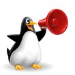 pinguino megafono