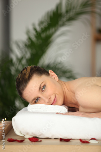Photo: Woman having a massage Woman having a massage