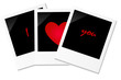 Drei Polaroids