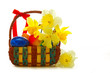 Foto: Easter Basket with Easter Eggs. Easter Basket with Easter Eggs.