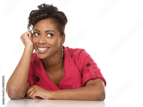 Photo: woman in red woman in red