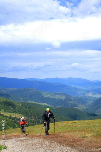Photo: Summer hiking in the mountains. Summer hiking in the mountains.
