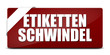 button eckig etiketten-schwindel I
