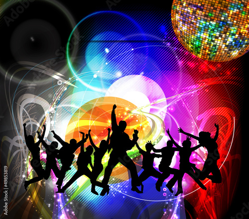 Illustration: Dancing people Dancing people