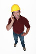 Zealous man on the phone