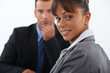 Business professionals having a meeting