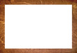 classic wooden picture frame incl. clipping path