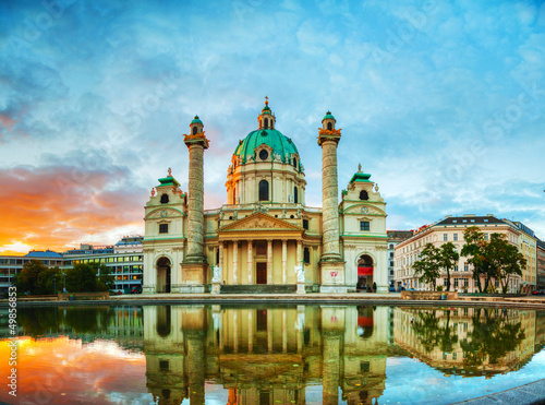 Photo: Karlskirche in Vienna, Austria Karlskirche in Vienna, Austria