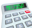 Illustration: Meltdown - Financial Budget Problems on Calculator Problem Meltdown - Financial Budget Problems on Calculator Problem