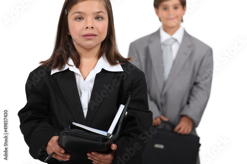 Photo: Children wearing business wear Children wearing business wear