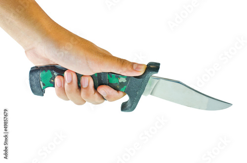Photo: Knife in hand. Knife in hand.