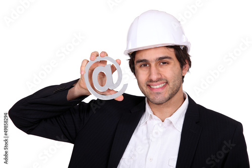 Photo: Architect with an @ sign Architect with an @ sign