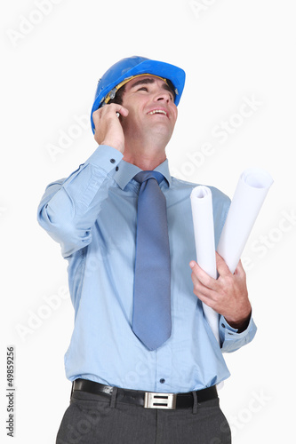 Photo: Architect on the phone Architect on the phone