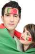 Two football supporters